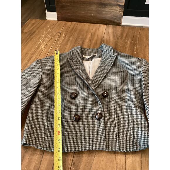 Veronica Beard SYBILLE HOUNDSTOOTH Double Breasted BLAZER JACKET size 0 - Picture 8 of 9